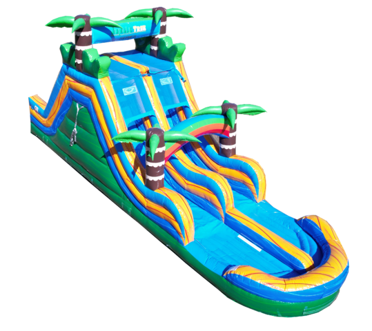 17 foot dual lane jungle trek wet or dry slide 17 foot dual lane jungle trek wet or dry slide