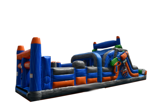 2026 40’ nerf blaster with wet or dry dual lane slide