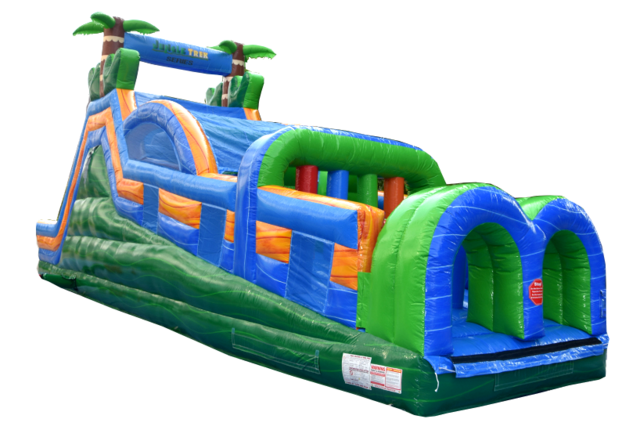 2024 45’ jungle trek with dual lane dry slide 