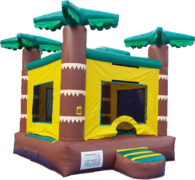 Jungle bounce house
